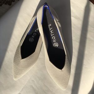 NWOT Rothy's The Point in Flax Birdseye Size 8.5